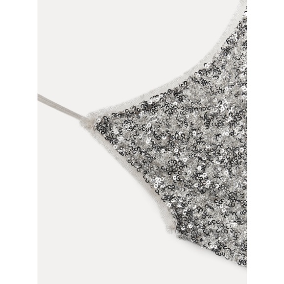 Zara SEQUIN SLIP DRESS ZW COLLECTION - Picture 6 of 14